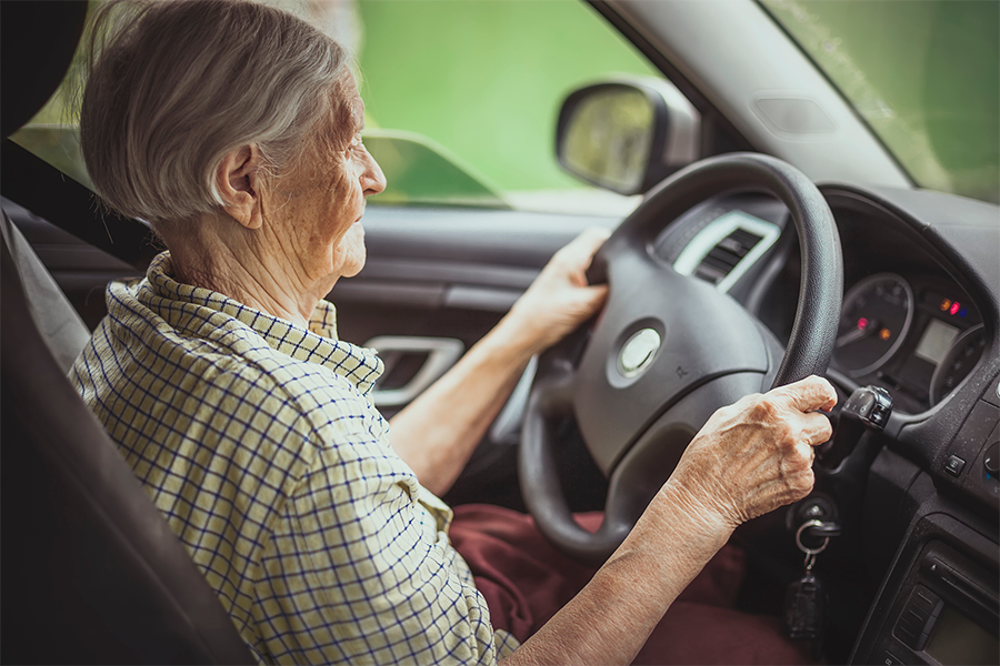 Monitor elderly driving habits.